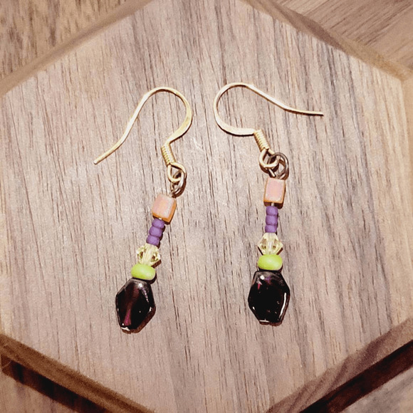 Halloween Fashion Costume Drop Beaded Jewelry Earrings - Picture 5 of 5